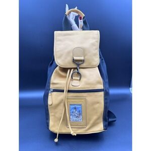 Vintage Coach 1996 Atlanta Olympic Games Yellow Leather Backpack